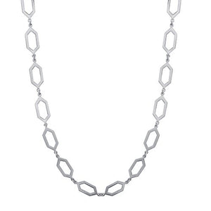 GRAPHITE COLLAR NECKLACE IN STERLING SILVER - NECKLACES