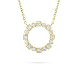 MOSAIC DIAMOND PENDANT IN YELLOW GOLD - NECKLACES