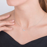 LUNA AQUAMARINE PENDANT IN WHITE GOLD - NECKLACES