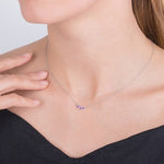 LUNA PINK TOURMALINE PENDANT IN SILVER - NECKLACES