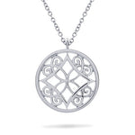 FILIGREE PENDANT MEDIUM IN STERLING SILVER - NECKLACES
