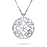 FILIGREE PENDANT MEDIUM IN STERLING SILVER - NECKLACES