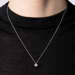 VICTORIA HALF CARAT DIAMOND PENDANT IN WHITE GOLD - NECKLACES