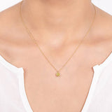 VICTORIA CITRINE PENDANT IN YELLOW GOLD - NECKLACES
