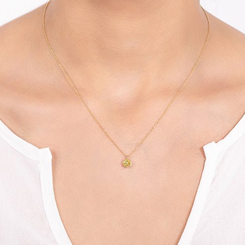 VICTORIA CITRINE PENDANT IN YELLOW GOLD - NECKLACES