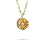 VICTORIA CITRINE PENDANT IN YELLOW GOLD - NECKLACES