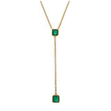 EMERALD DROP NECKLACE -