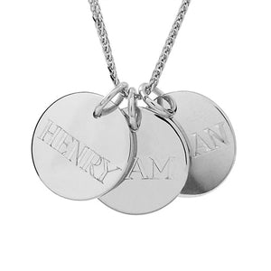 HAND ENGRAVED FAMILY NECKLACE