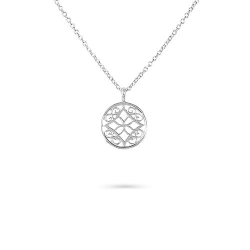 FILIGREE PENDANT SMALL IN STERLING SILVER - NECKLACES