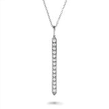 GRAPHITE DIAMOND PENDANT IN WHITE GOLD - NECKLACES
