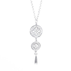 FILIGREE AND TASSEL NECKLACE IN STERING SILVER - NECKLACES