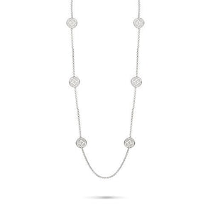 FILIGREE SIX CHARM NECKLACE IN STERLING SILVER - NECKLACES