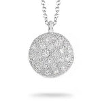 COBBLESTONE DIAMOND PENDANT IN WHITE GOLD -