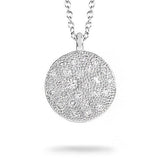 COBBLESTONE DIAMOND PENDANT IN WHITE GOLD -