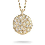 COBBLESTONE DIAMOND PENDANT IN YELLOW GOLD -