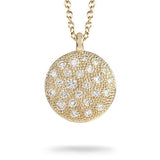 COBBLESTONE DIAMOND PENDANT IN YELLOW GOLD -