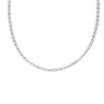 ROLO LINK CHAIN NECKLACE IN STERLING SILVER - NECKLACES