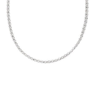 ROLO LINK CHAIN NECKLACE IN STERLING SILVER - NECKLACES