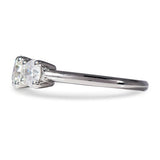 THREE DIAMONDS ENGAGEMENT RING IN PLATINUM - ALL RINGS