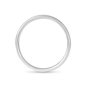 DELICATE ROUND RING IN HIGH POLISH WHITE GOLD - ALL RINGS