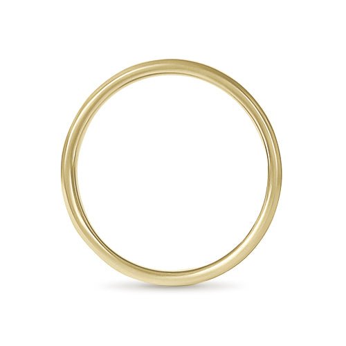 DELICATE ROUND RING IN HIGH POLISH YELLOW GOLD - ALL RINGS