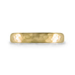 NARROW FORGED WEDDING BAND IN MATTE YELLOW GOLD - ALL RINGS