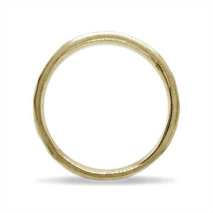 COMFORT HAMMERED WEDDING BAND IN HIGH POLISH YELLOW GOLD - ALL WEDDING BANDS