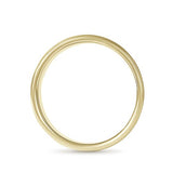 COMFORT FLAT TOP WEDDING BAND IN HIGH POLISH YELLOW GOLD - ALL RINGS