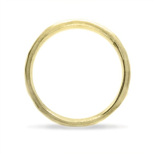 COMFORT WEDDING BAND IN MATTE YELLOW GOLD - ALL WEDDING BANDS