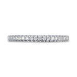 OPTIQUE SET HALF ETERNITY DIAMOND WEDDING BAND IN WHITE GOLD - ANNIVERSARY & CELEBRATION RINGS