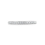 PAVÉ WEDDING BAND IN WHITE GOLD WITH HALF ETERNITY OF DIAMONDS - ANNIVERSARY & CELEBRATION RINGS