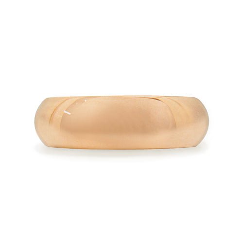 ROUNDED TOP WEDDING RING WITH COMFORT FIT INTERIOR - ALL RINGS