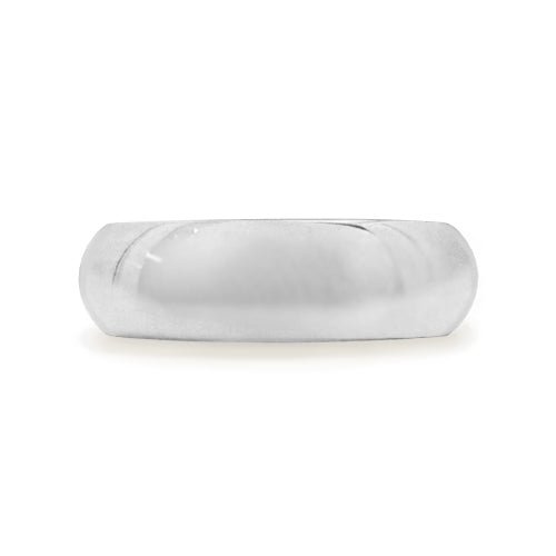 ROUNDED TOP WEDDING RING WITH COMFORT FIT INTERIOR - ALL RINGS