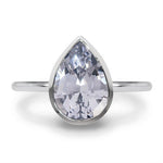 PASTEL LAVENDER SPINEL RING IN PLATINUM - ALL RINGS