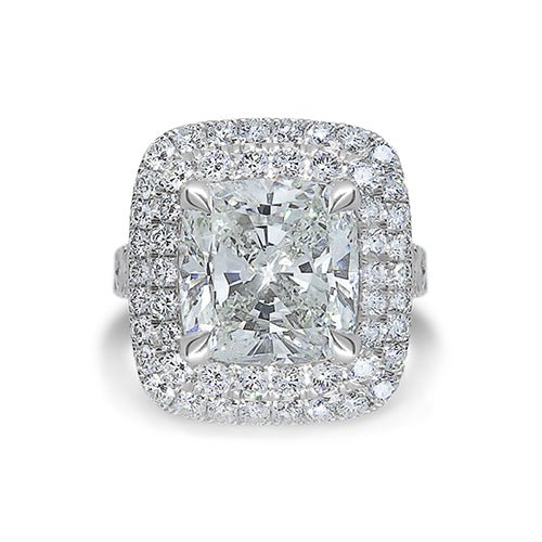 4 CARAT CUSHION CUT DIAMOND ENGAGEMENT RING - ALL ENGAGEMENT RINGS