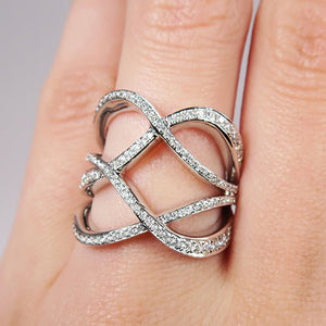 DIAMOND LACE RING IN WHITE GOLD - ALL RINGS