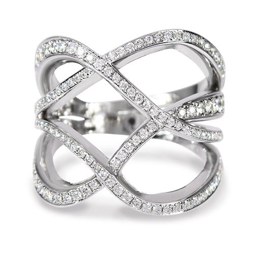 DIAMOND LACE RING IN WHITE GOLD - ALL RINGS