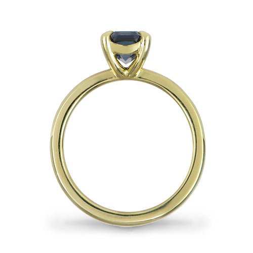 MONTANA BLUE SAPPHIRE ENGAGEMENT RING WITH TEARDROP CLAWS - ALL RINGS