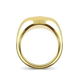CELESTE SIGNET PINKY RING WITH DIAMONDS IN GOLD -