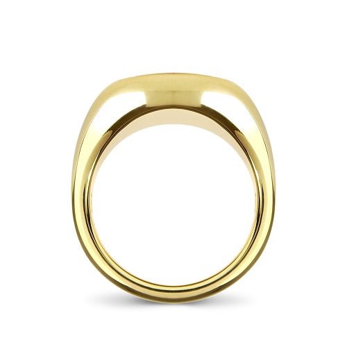 CELESTE SIGNET PINKY RING WITH DIAMONDS IN GOLD -