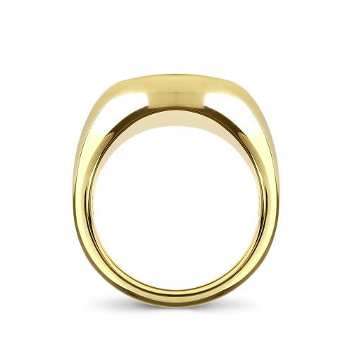 CELESTE SIGNET PINKY RING WITH DIAMONDS IN GOLD -