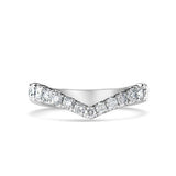 FITTED BAND WITH GRADUATED DIAMONDS - ALL RINGS