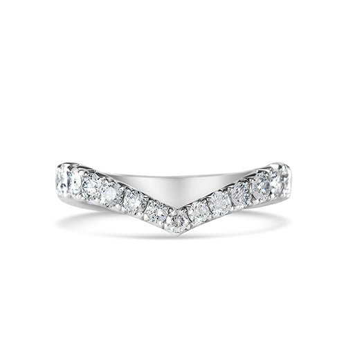 FITTED BAND WITH GRADUATED DIAMONDS - ALL RINGS