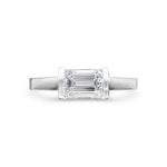 DECO RING WITH DIAMOND IN PLATINUM - ALL RINGS