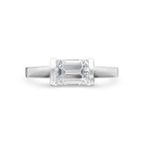DECO RING WITH DIAMOND IN PLATINUM - ALL RINGS