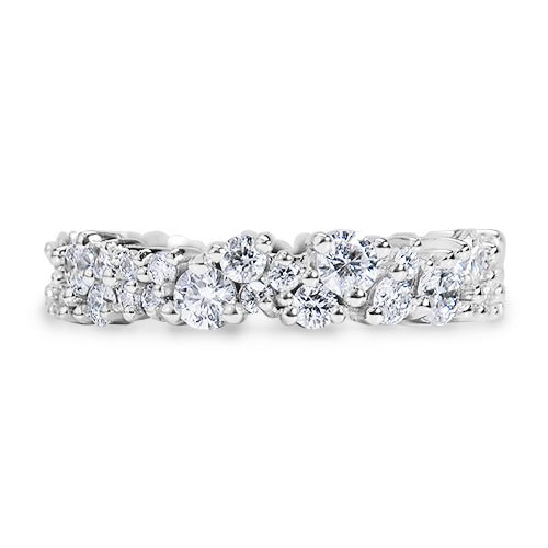 WIDE JOYCE DIAMOND BAND IN FULL ETERNITY WHITE GOLD - ALL RINGS
