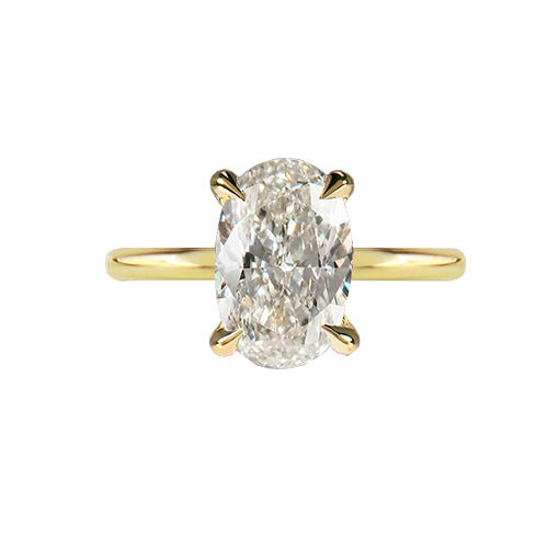 OVAL DIAMOND RING IN 18 KARAT GOLD - ALL ENGAGEMENT RINGS