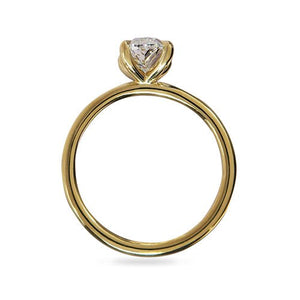 OVAL DIAMOND RING IN 18 KARAT GOLD - ALL ENGAGEMENT RINGS