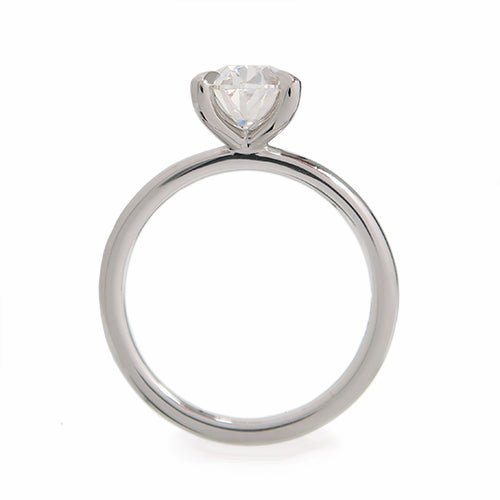 OVAL DIAMOND WITH TEAR DROP CLAWS IN PLATINUM - ALL ENGAGEMENT RINGS