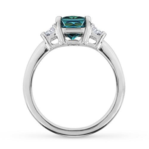TEAL SAPPHIRE & DIAMOND RING - ALL ENGAGEMENT RINGS
